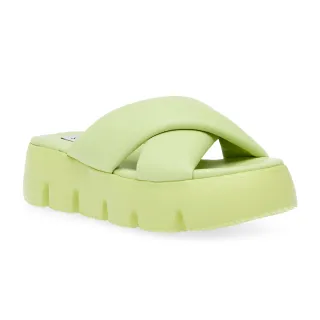 【steve madden】BROADCAST 雲朵交叉帶厚底拖鞋(青蘋綠)