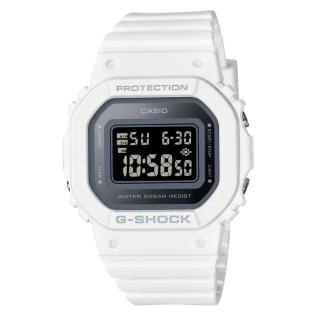 【casio 卡西歐】g-shock 纖薄精巧 個性簡約 金屬質感 百搭白 經典方型 gmd-s5600-7_40.5mm