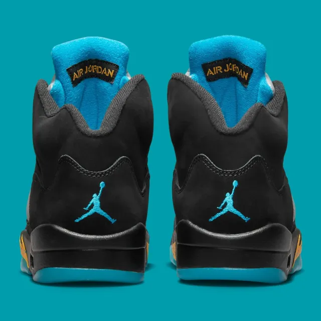 NIKE 耐吉 休閒鞋 Air Jordan 5 Aqua 水族 黑水藍 男鞋 DD0587-047(休閒鞋)