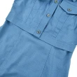 【ILEY 伊蕾】高貴典雅假兩件縲縈洋裝(藍色；M-XL；1231027009)