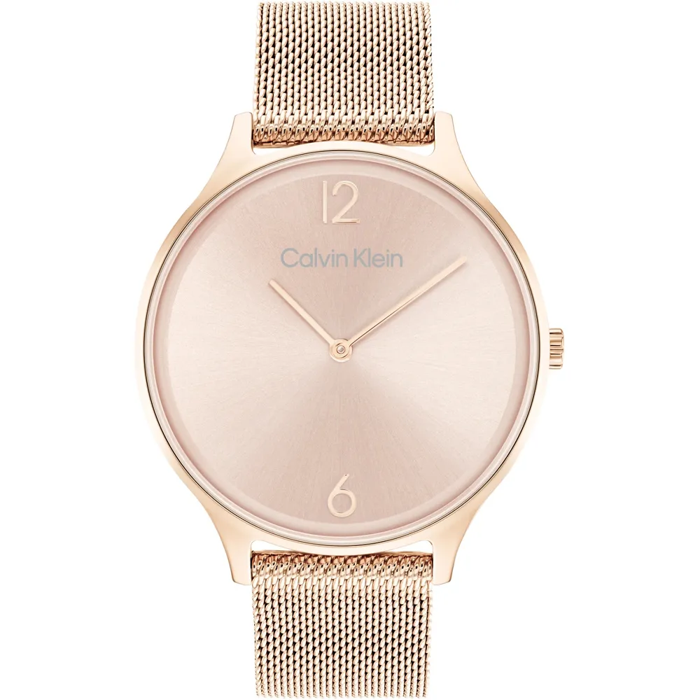 【Calvin Klein 凱文克萊】CK Timeless 2H系列雙針米蘭帶女錶-38mm(25200002)