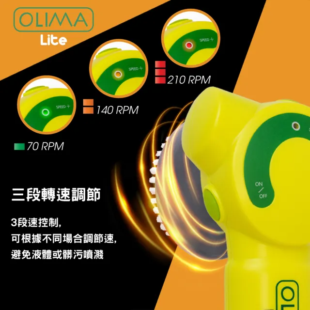 【OLIMA】輕巧無線打蠟機Lite輕盈版(DIY上蠟 除玻璃油膜 清潔 汽車美容)