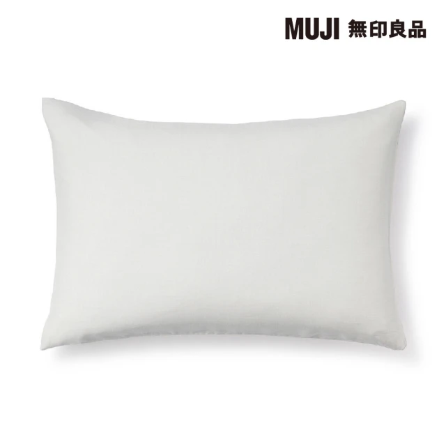 【MUJI 無印良品】萊賽爾纖維枕套/43/淺灰 43*63cm