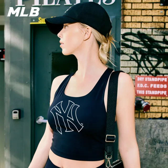 【MLB】女版大Logo運動背心 紐約洋基隊(3FTKB0433-50BKS)