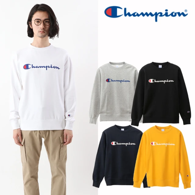 Champion 官方直營-Basic草寫Logo長袖大學Tee-男(多色)