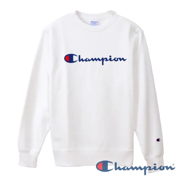 【Champion】官方直營-Basic草寫Logo長袖大學Tee-男(多色)