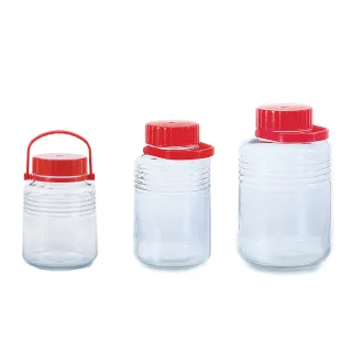 【ADERIA】日本製梅酒罐 超值組合 8L+5L+3L(玻璃罐 梅酒罐 儲物罐)