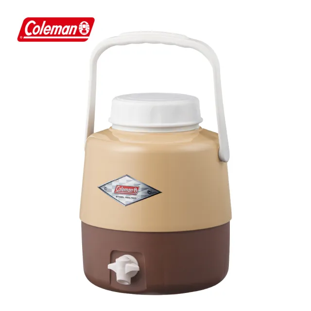 【Coleman】4.9L經典飲料桶 / 胡桃黃 / CM-38472(飲料桶 保冷桶 派對桶)