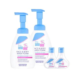【SEBAMED 施巴】活萃泡泡慕斯400mlx2+泡泡露50mlx2