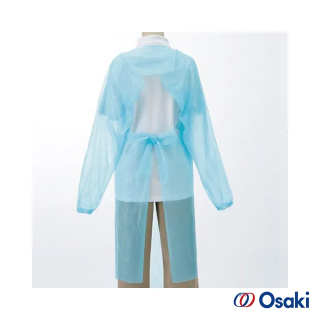 【Osaki 大崎】長袖拋棄式PE圍裙10入x2(束袖型)