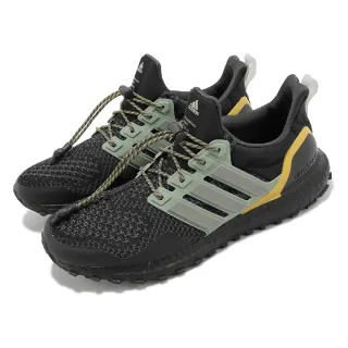 【adidas 愛迪達】慢跑鞋 Ultraboost 1.0 男鞋 黑 綠 馬牌輪胎大底 緩震 環保 運動鞋 愛迪達(HQ4196)