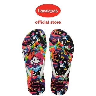 【havaianas 哈瓦仕】拖鞋 女鞋 夾腳拖 Slim Disney Stylish 黑色 4147020-0198W(哈瓦士)