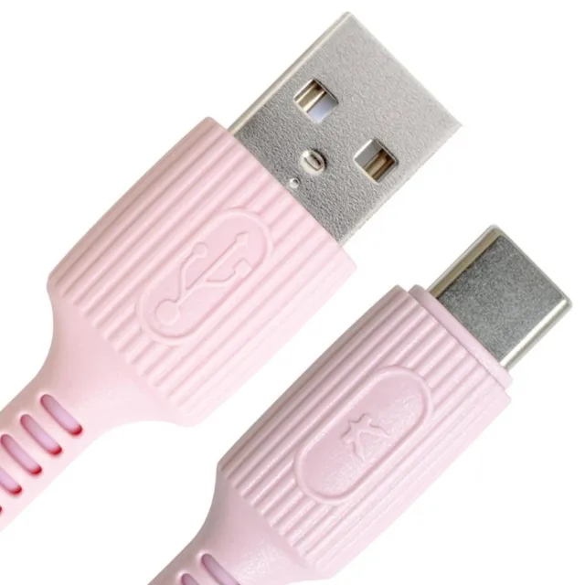 【REAICE】KYOHAYA USB-A to Type-C 日本同步馬卡龍色系親膚充電線 共5色 六入組