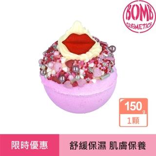 【Bomb Cosmetics】EU BIO 親吻追逐 紅絲帶 像你一樣甜蜜氣泡沐浴球 1入/150G(精油、香氛、手工、保濕)