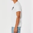 【HOLLISTER Co】HCO 海鷗 經典刺繡文字海鷗圖案短袖T恤 上衣-白色(平輸品)