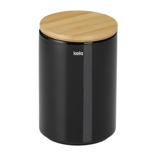 【KELA】Cady陶製密封罐 墨黑700ml / 保鮮罐 咖啡罐 收納罐 零食罐 儲物罐