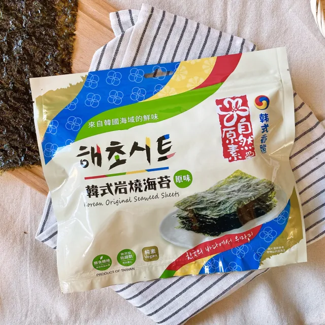 【自然原素】韓式岩燒海苔-原味(28gX1袋)