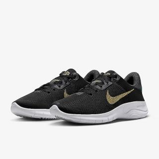 【NIKE 耐吉】NIKE W FLEX EXPERIENCE RN 11 NN 女入門慢跑鞋 版型較小 運動 黑金 KAORACER DD9283008