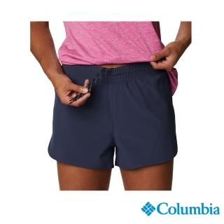 【Columbia 哥倫比亞 官方旗艦】女款-Columbia Hike快排短褲-深藍(UAR96390NY)