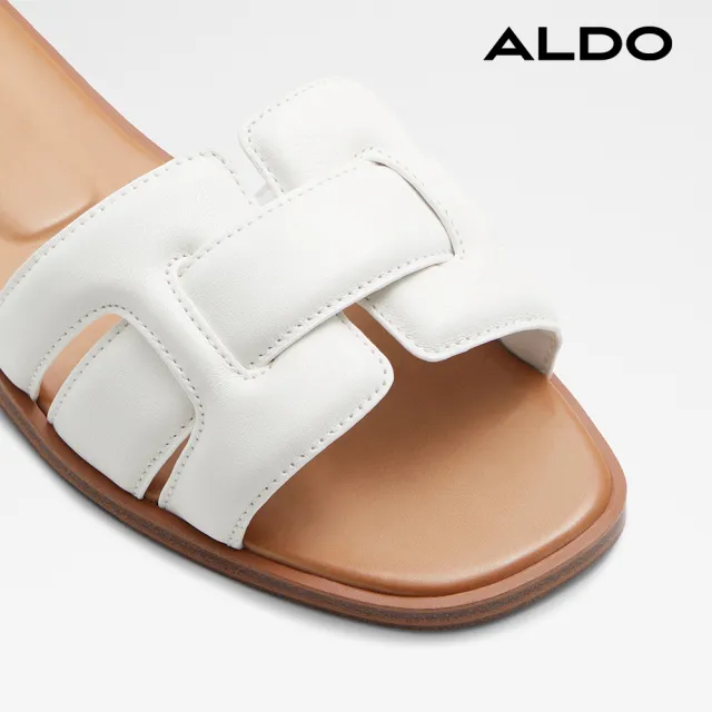 【ALDO】ELENAA-特色舒適涼拖鞋-女鞋(白色)