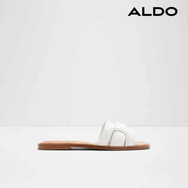 【ALDO】ELENAA-特色舒適涼拖鞋-女鞋(白色)