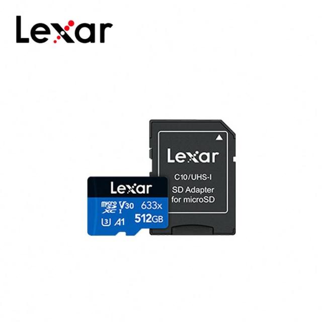 【Lexar 雷克沙】633x microSDXC UHS-I A2 U3 512G記憶卡