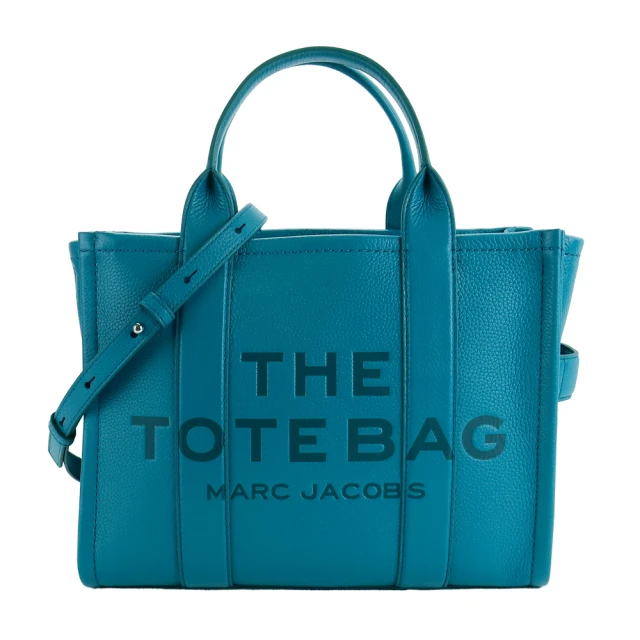 MARC JACOBS 馬克賈伯 The Leather TOTE 皮革兩用托特包(小/孔雀綠)