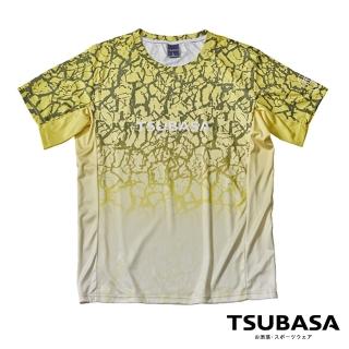 【TSUBASA灑落運動衣】ASA 絢爛爆裂紋透氣機能運動衫男款(超強透氣運動T恤 排汗T恤 運動衣)