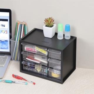 【livinbox 樹德】小幫手零件分類箱 6抽-2入(文具收納盒 置物盒 整理盒 A9306)