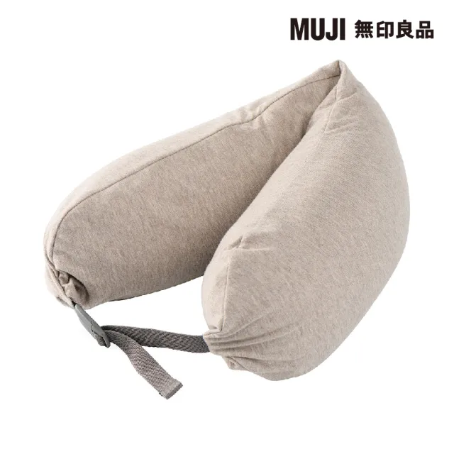 【MUJI 無印良品】微粒貼身靠枕/米