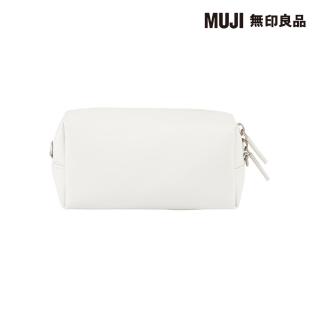 【MUJI 無印良品】自由組合收納包/長方形.小.厚型/灰 8.5*17*8.5cm