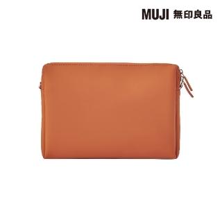 【MUJI 無印良品】自由組合收納包/長方形.薄型/橘(橘色/22*15*2.7cm)