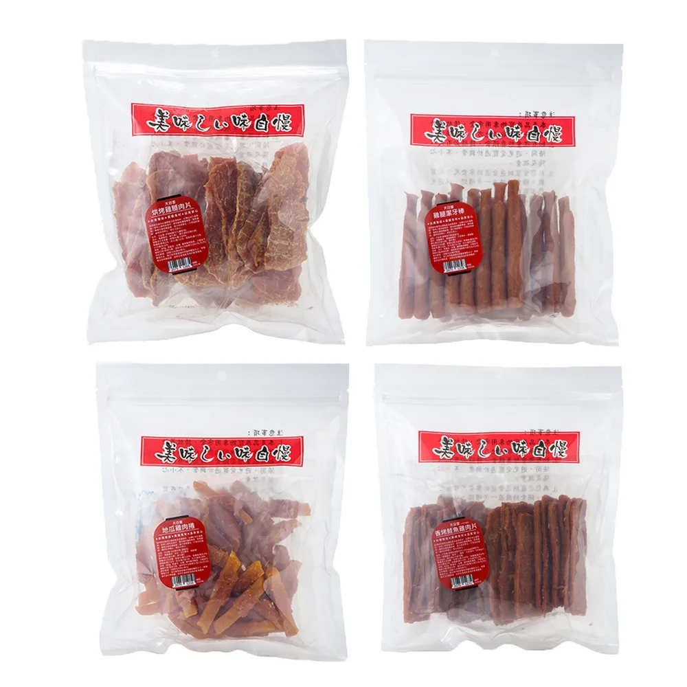 【天目雷】純肉零食量販包3包組(台灣製造/肉片/肉乾/潔牙/狗零食)