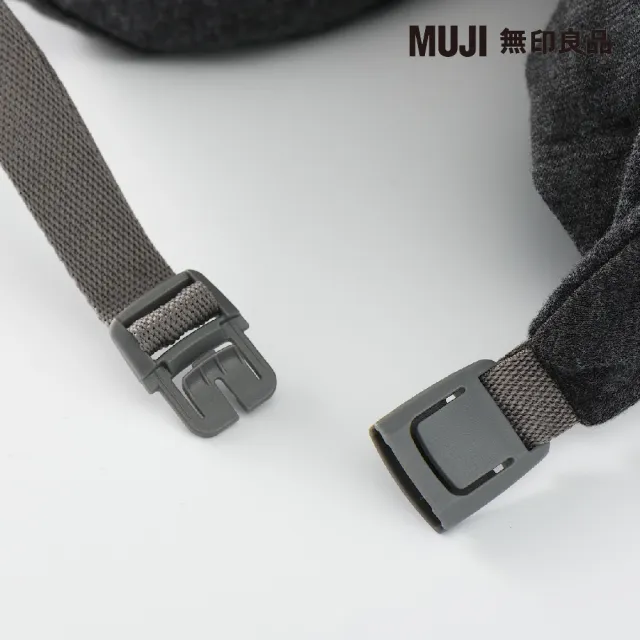 【MUJI 無印良品】微粒貼身靠枕/深灰