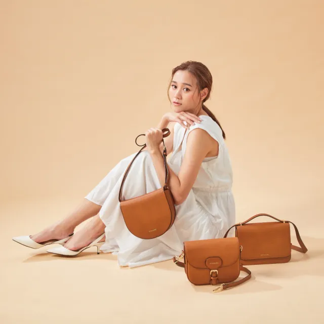 【Crocodile】雙11 半圓側背包 斜背包 義大利植鞣 Naturale 3.0系列 0104-10302-鱷魚皮件(包包推