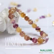 【Naluxe】螢石 紫水晶 設計款開運手鍊(紫黃金招財色 路路通轉運珠)