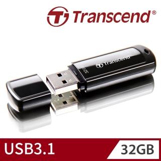 【Transcend 創見】JetFlash700 USB3.1 32GB 隨身碟-經典黑(TS32GJF700 新舊包裝隨機出貨)