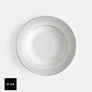 【HOLA】查莉骨瓷湯盤23cm