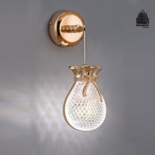 【必登堡】金財旺旺萊壁燈 B565016(床頭燈/客廳背景燈/臥室燈/過道燈/樓梯燈/現代/簡約/輕奢風)