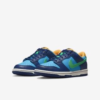 【NIKE 耐吉】休閒鞋 運動鞋 NIKE DUNK LOW GS 男鞋 女鞋 大童 藍綠(DV1693401)