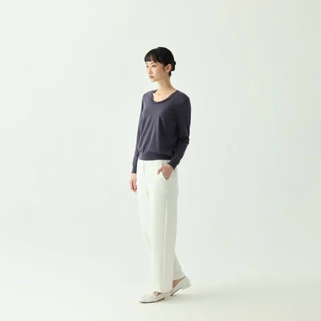 【giordano ladies】23SS_雙層圓領針織上衣(02352529)