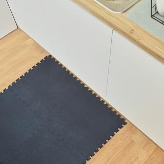 【怪獸居家生活】臺灣製 軟式珪藻土吸水拼接地墊-1組4片(29*29cm)