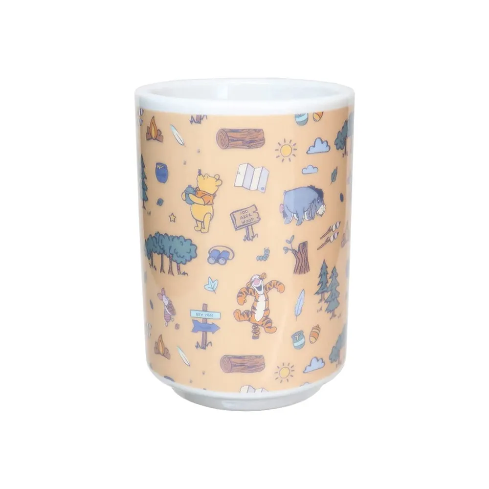 【sunart】迪士尼 小熊維尼 陶瓷日式茶杯 湯吞杯 繽紛(餐具雜貨)