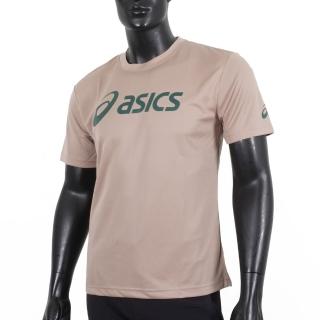 【asics 亞瑟士】T恤 短袖 吸濕快乾 透氣舒適 輕量柔軟 卡其(2033B666-201)