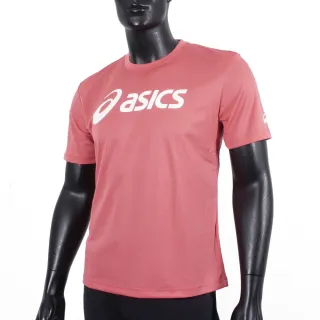 【asics 亞瑟士】T恤 短袖 吸濕快乾 透氣舒適 輕量柔軟 粉紅(2033B666-700)