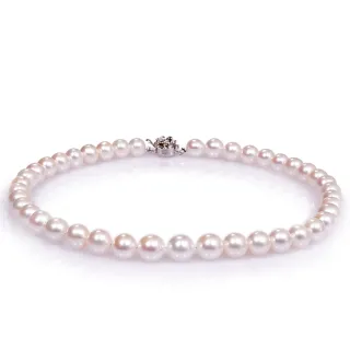 【小樂珠寶】保值第一稀有頂級3A全圓9-10mm天然淡水珍珠項鍊(少見大mm數好大好圓好亮的珍珠)