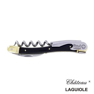 【Chateau Laguiole】特獻系列-黑牛角黃銅柄手工侍酒刀/開瓶器