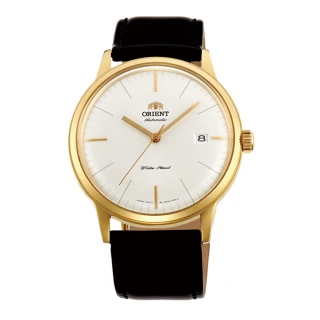 【ORIENT 東方錶】ORIENT 東方錶 DATEⅡ機械錶 皮帶款  金色- 40.5mm(FAC0000BW)