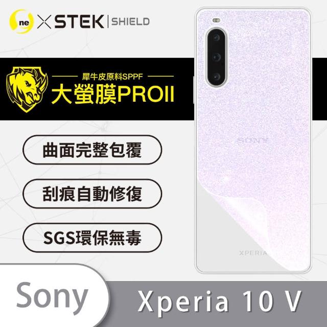 【o-one大螢膜PRO】Sony Xperia 10 V 滿版手機背面保護貼(閃耀碎鑽)