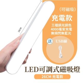 【照亮生活】LED可調式磁吸燈(小夜燈 床頭燈 照明燈 LED燈 護眼檯燈 磁吸壁燈 燈管 學生宿舍)